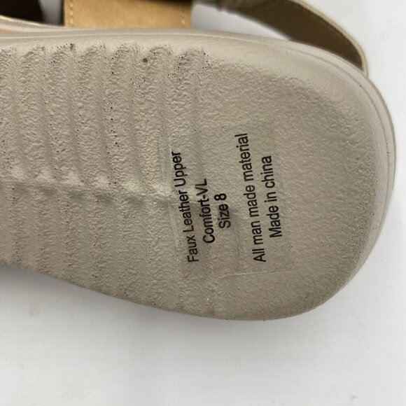 NWT Henry Ferrera Comfort-VL Womens Wedge Sandals Tan Sz 8 - Picture 7 of 7